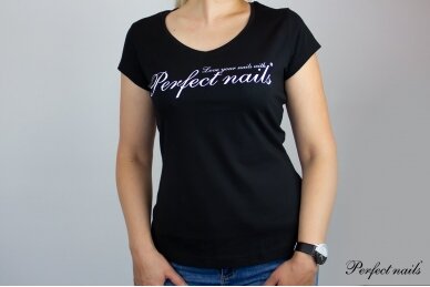 Marškinėliai "Perfect Nails Black"