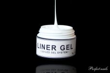 UV/LED gelis nagų dizainui "Liner-Spider Gel White" | 5g