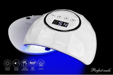 UV/LED hibridinė lempa "F6 White" | 86W